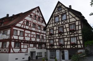 Fachwerkhäuser in Meersburg am Bodensee
