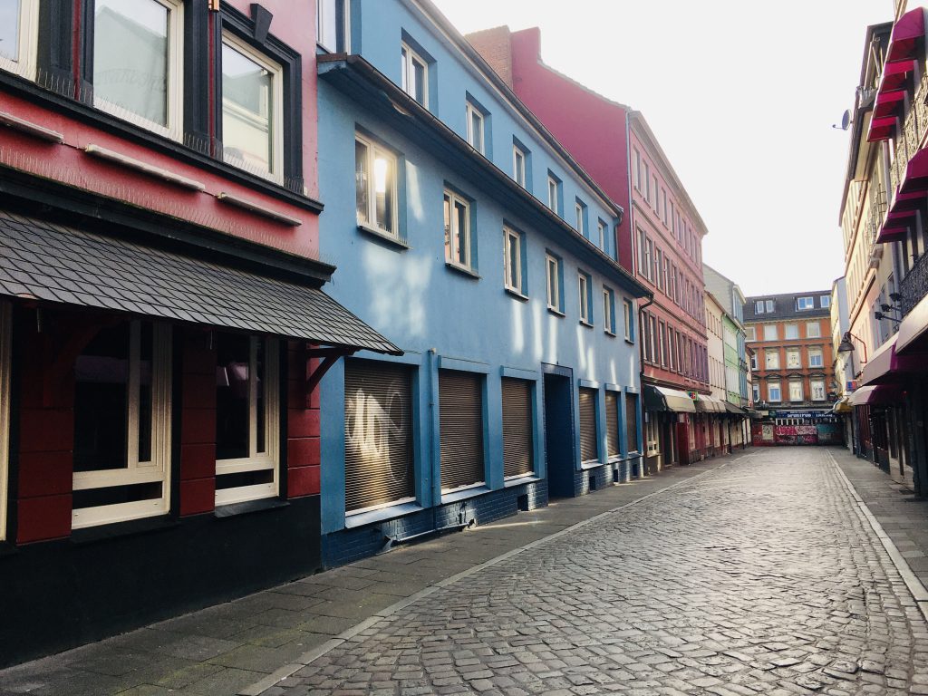 Die bunten Häuser der Herbertstraße auf St. Paulii