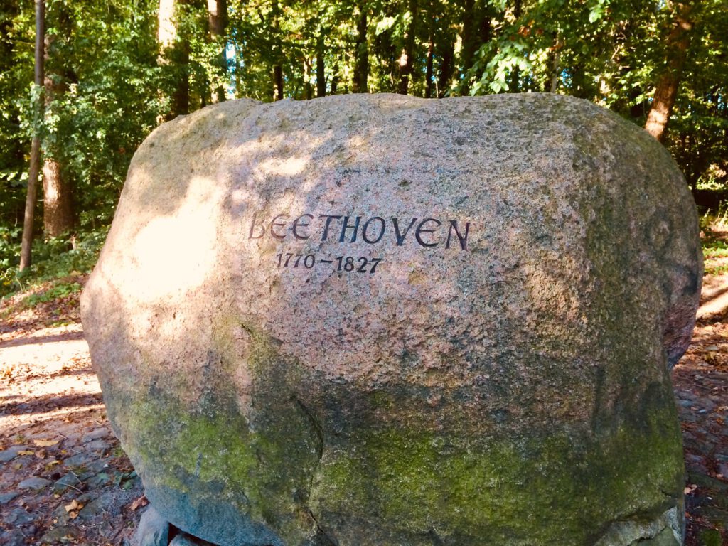 Der Beethoven Stein im Harburger Stadtpark